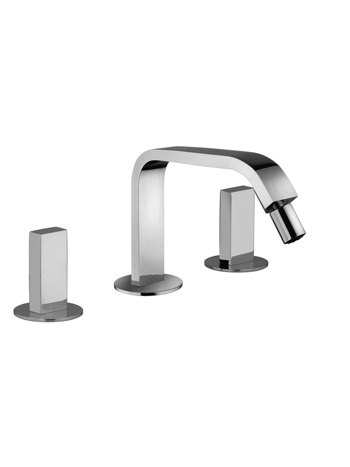 Fratelli Frattini Baterie bideu cu pipa fixa inalta VitaDue 53104 | Alama | Crom