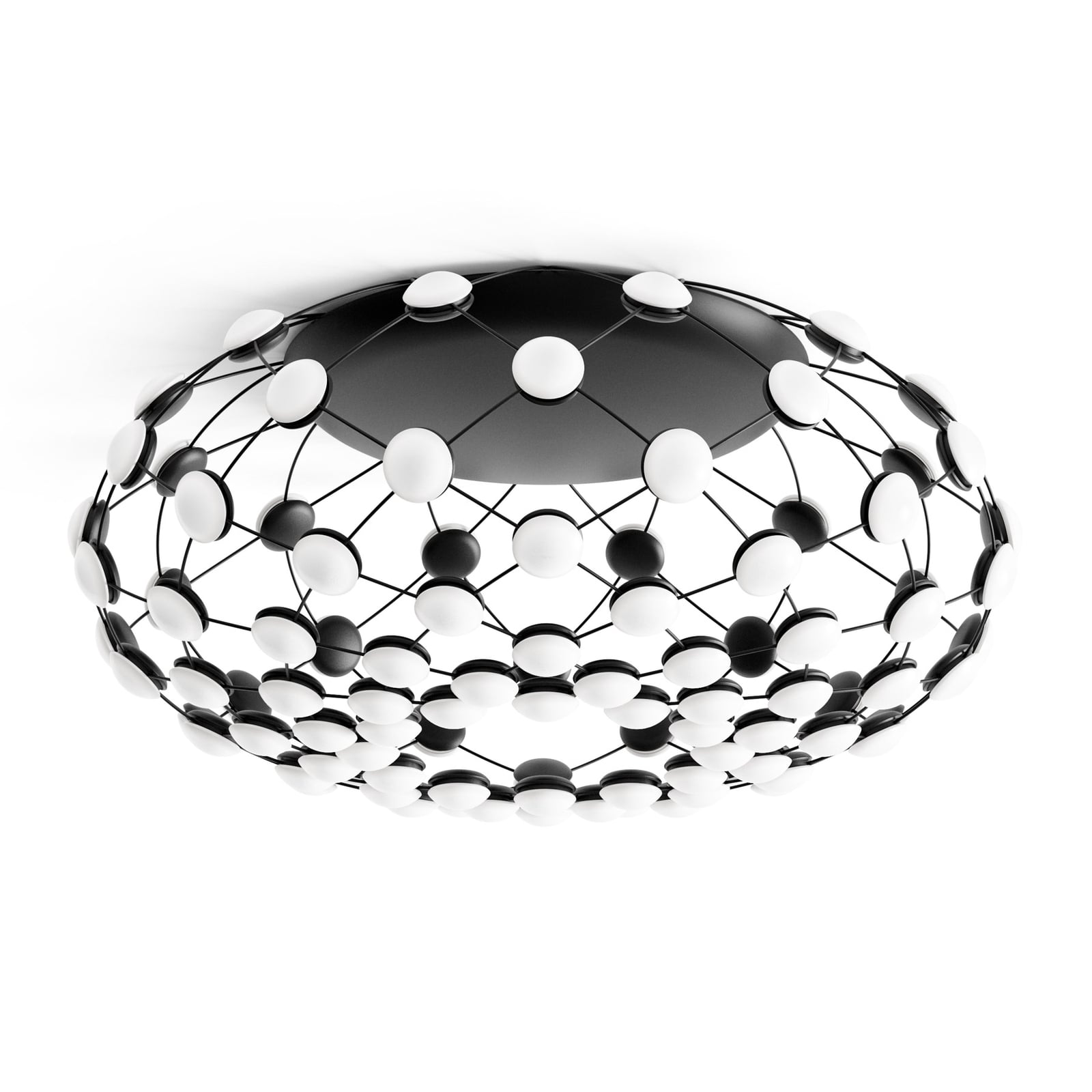 Luceplan plafonieră Mesh | Negru | Ø 72 cm