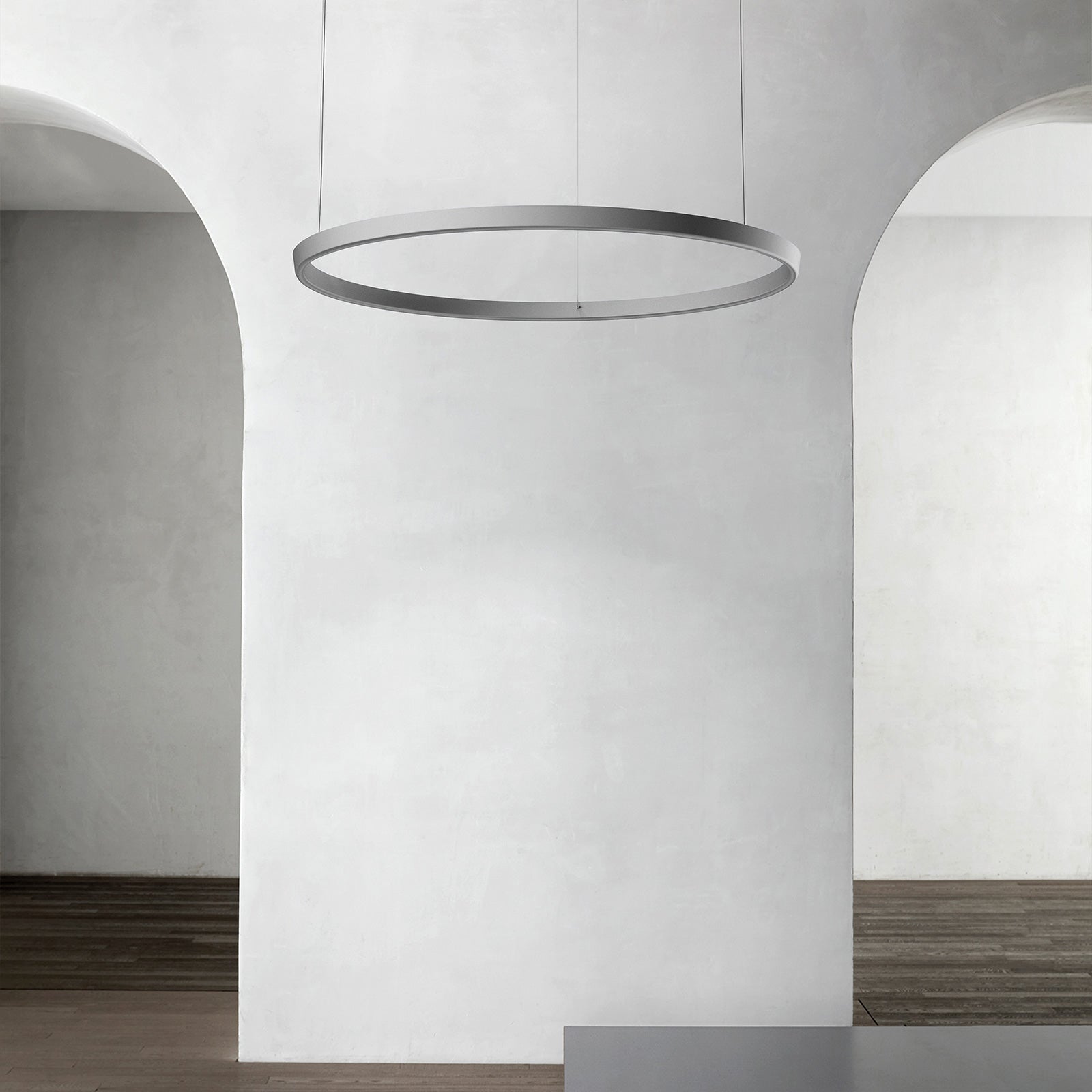 Luceplan lustră Compendium Circle | 110 aluminiu | 110 cm