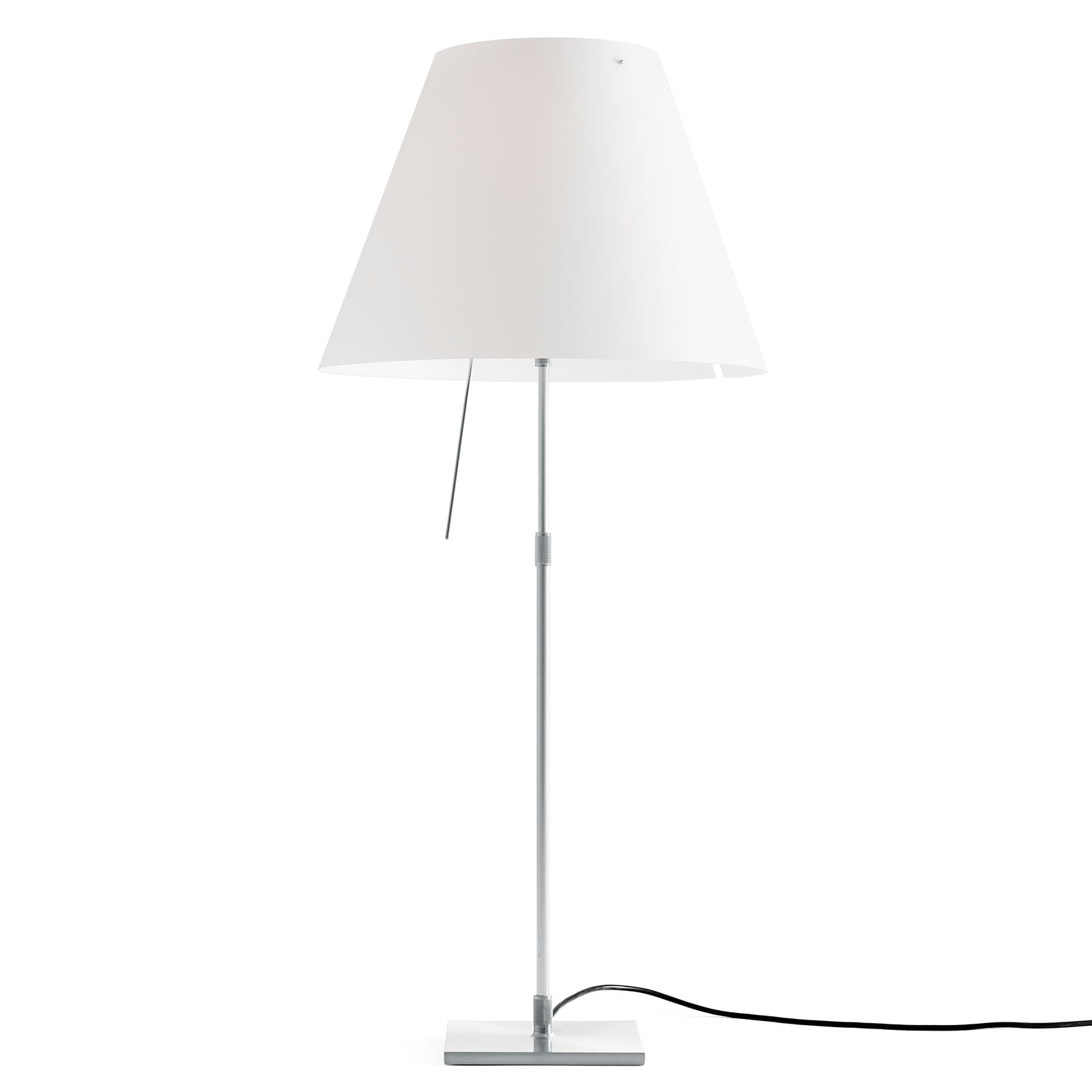 Luceplan veioză Costanza | Reglabil aluminiu alb