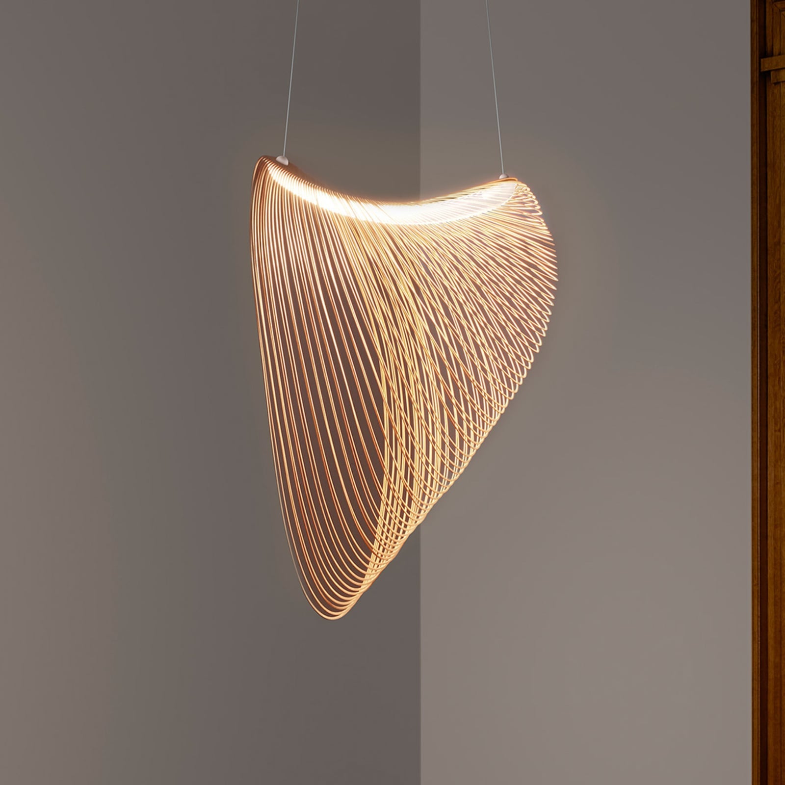 Luceplan lustră Illan | Mesteacăn | Ø 80 cm