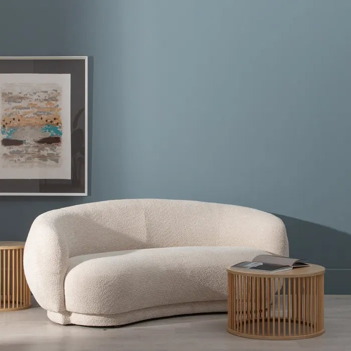 Canapea tapițată bej, 191 x 93 x 75 cm – eleganță și confort