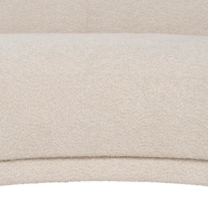 Canapea tapițată bej, 191 x 93 x 75 cm – eleganță și confort