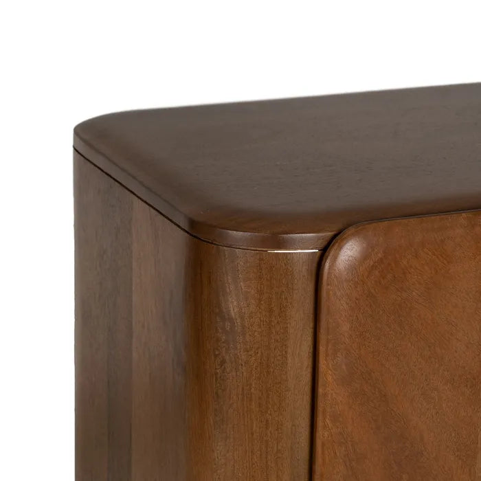 Dulap din lemn de mango maro, 104 x 45 x 110 cm – design modern și spațiu generos