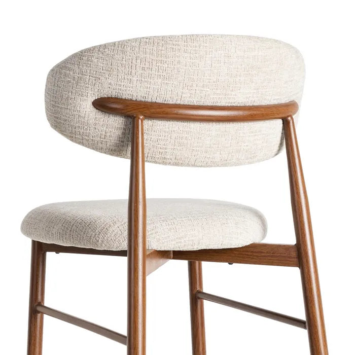 SCAUN DE BAR BEIGE Textil-Metal Finisaj Contract Material Hidrofug 53 x 52 x 95 cm 5
