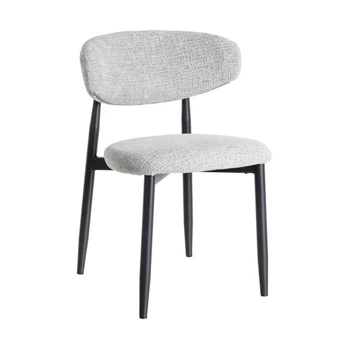 Scaun Dining Gri – Material Textil Hidrofob și Cadru Metalic, 53 x 51 x 76,5 cm 7
