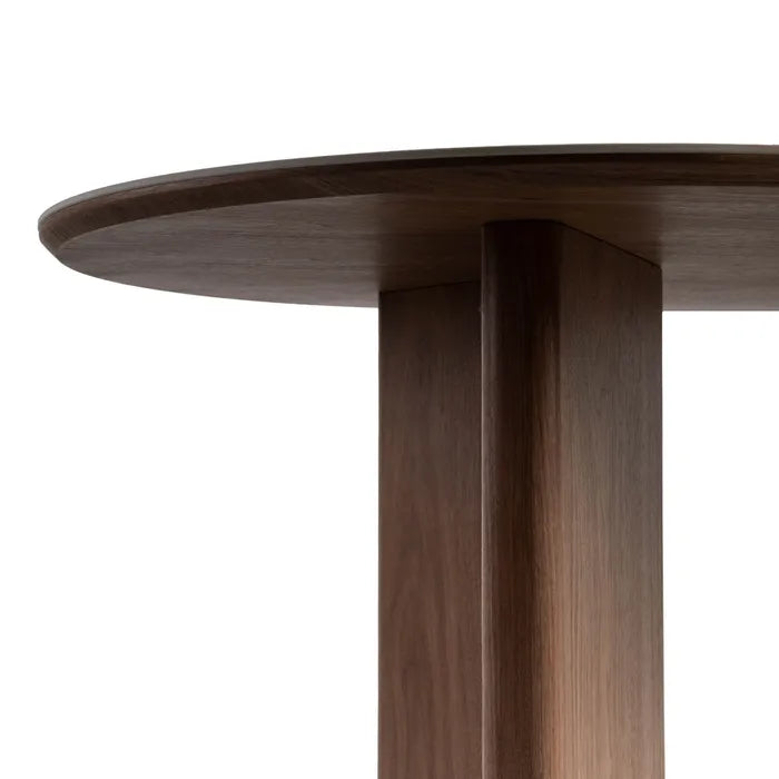 Masă de dining cu blat alb-maro din ceramică și MDF, 180 x 90 x 76 cm – design modern și elegant