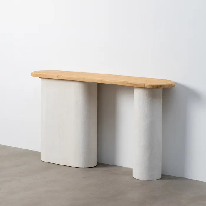 Ixia Consolă Wilma, Alb, MDF, Stil Minimalist, 150 x 35 x 82 cm