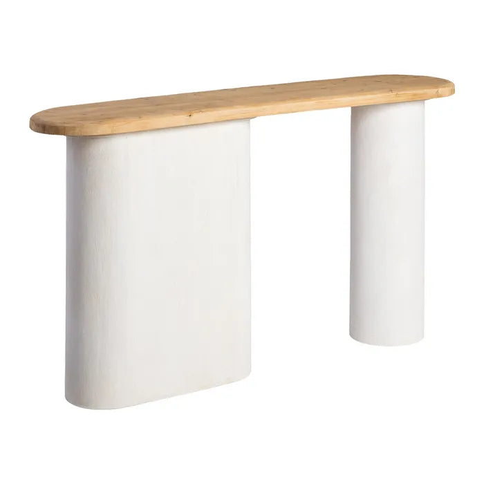 Ixia Consolă Wilma, Alb, MDF, Stil Minimalist, 150 x 35 x 82 cm
