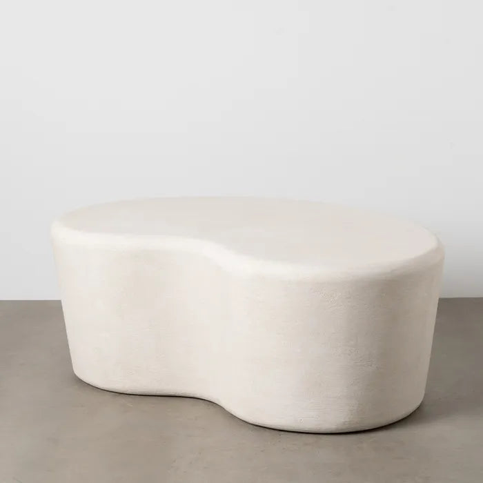 Ixia Măsuță de Cafea Wilma, Alb, MDF, Stil Modern, 125.5 x 79 x 46 cm (Nu necesită montaj)