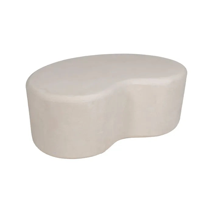 Ixia Măsuță de Cafea Wilma, Alb, MDF, Stil Modern, 125.5 x 79 x 46 cm (Nu necesită montaj)