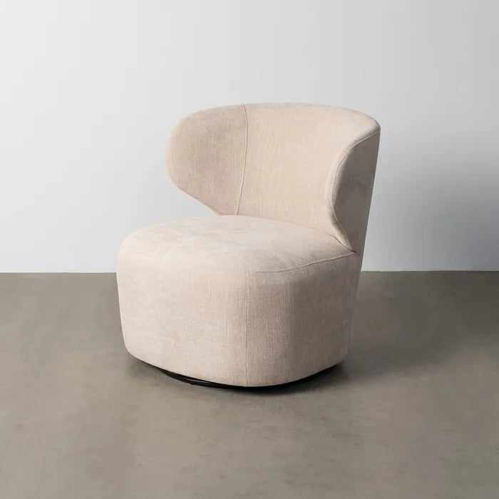 Fotoliu rotativ bej, 73 x 68 x 74 cm – design modern și confort sporit