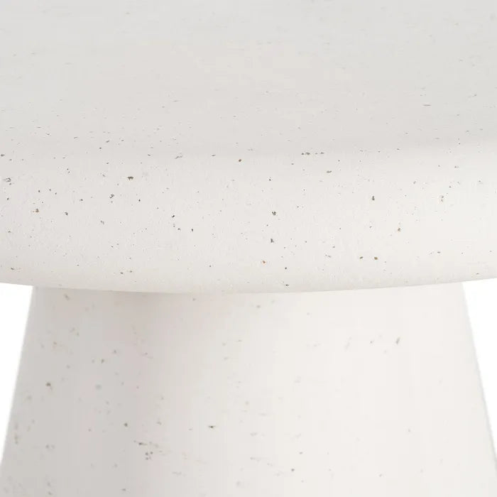 Ixia Masă Dining , Rotundă, Aspect Terrazzo și Microciment, 120 x 120 x 76 cm