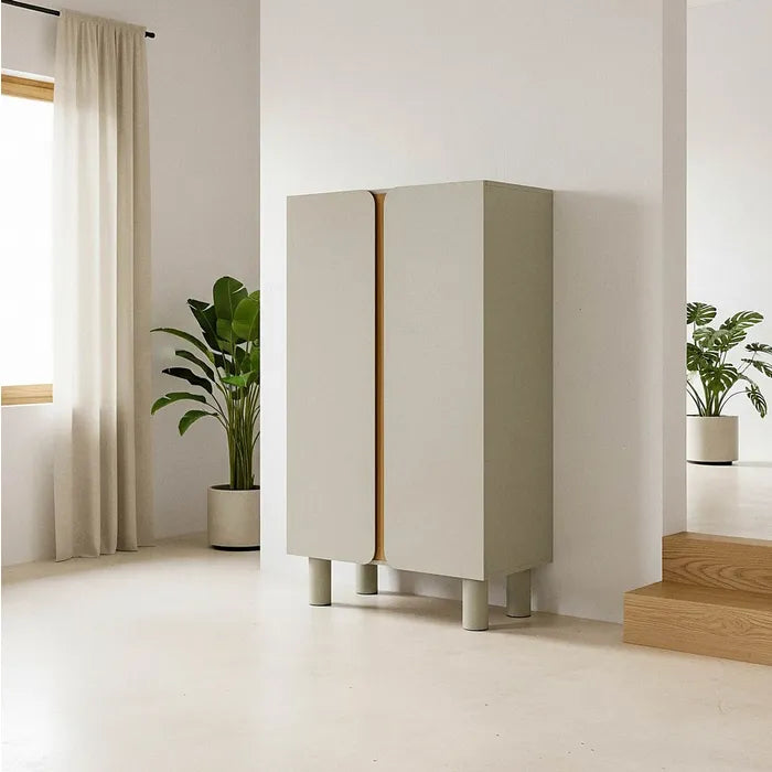 Dulap culore taupe, 80 x 40 x 137 cm – design modern și funcțional