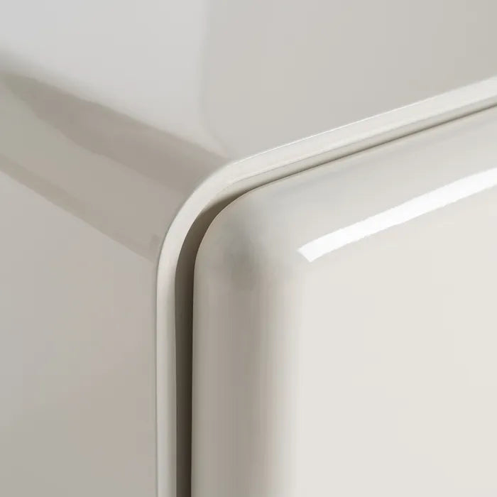 Noptieră din MDF Lăcuit, Bej Crem – Design Elegant și Modern, 56.5 x 56.5 cm