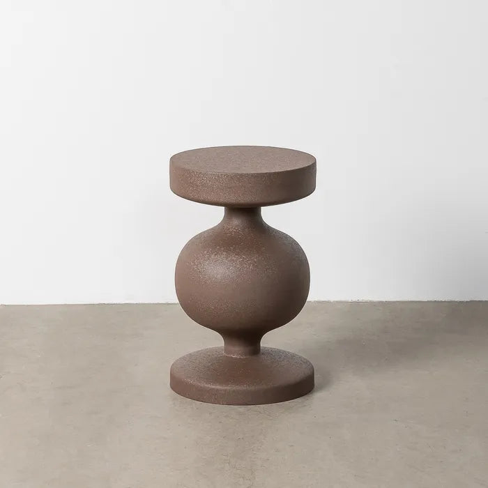Ixia Măsuță Auxiliară , Maro, Oțel, Design Modern, 33 x 33 x 52 cm