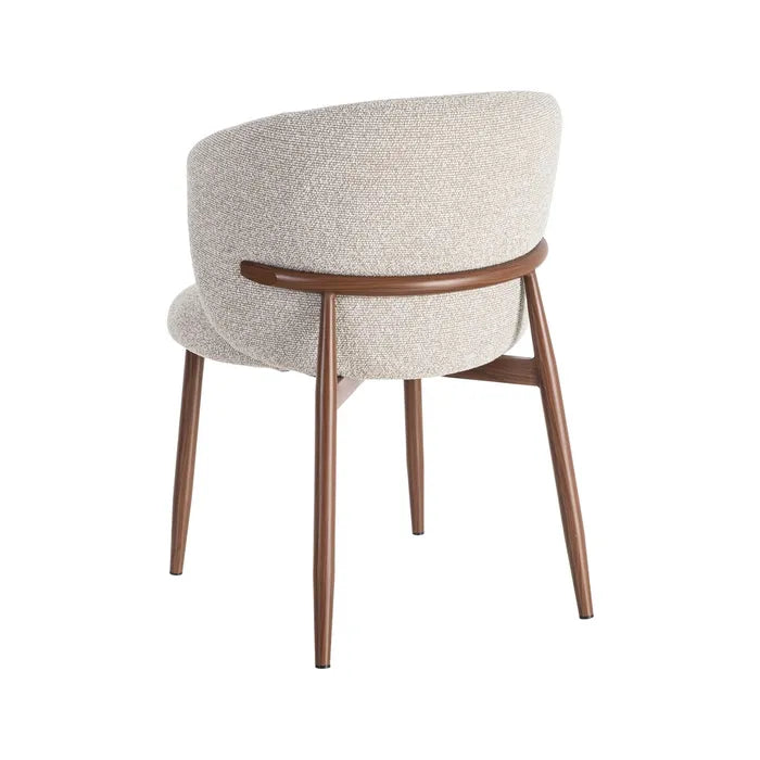 SCAUN MARBLE BEIGE | Textil-Metal | Finisaj Contract | Confort Extins 57 x 59 x 81 cm