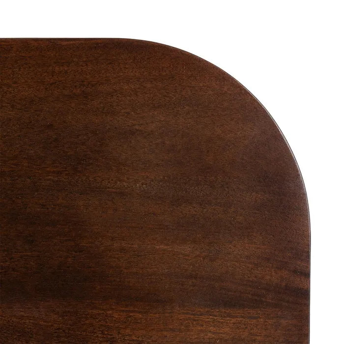 Măsuță de Cafea Round Rustic – Lemn de Mango Maro Închis, 80 x 80 cm 5