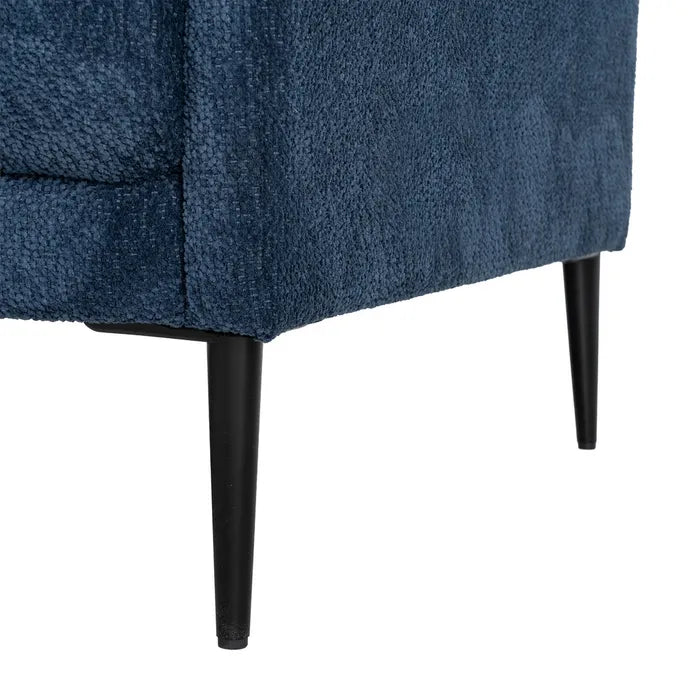 Ixia Canapea , Material Textil Albastru, Structură Lemn de Eucalipt, 191 x 80 x 88 cm