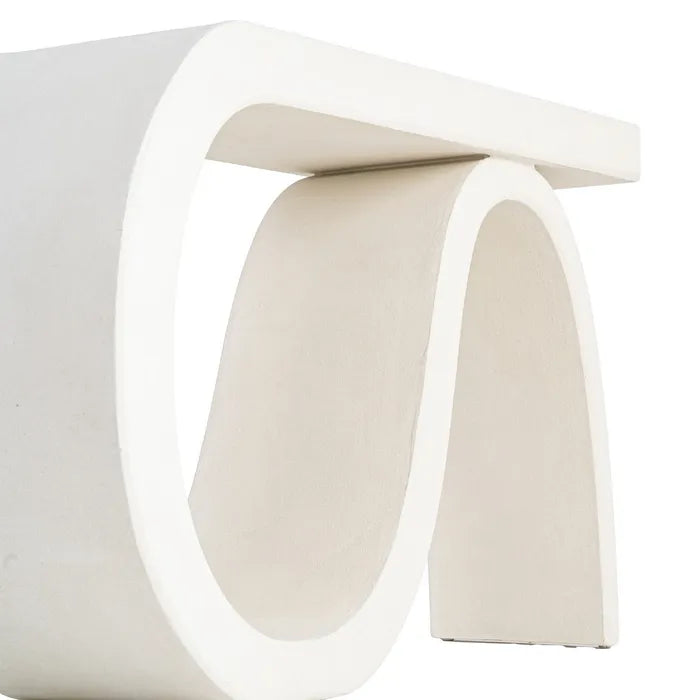 Ixia Consolă , Alb, MDF cu Textură Granulată, Stil Modern, 115 x 37.5 x 80 cm