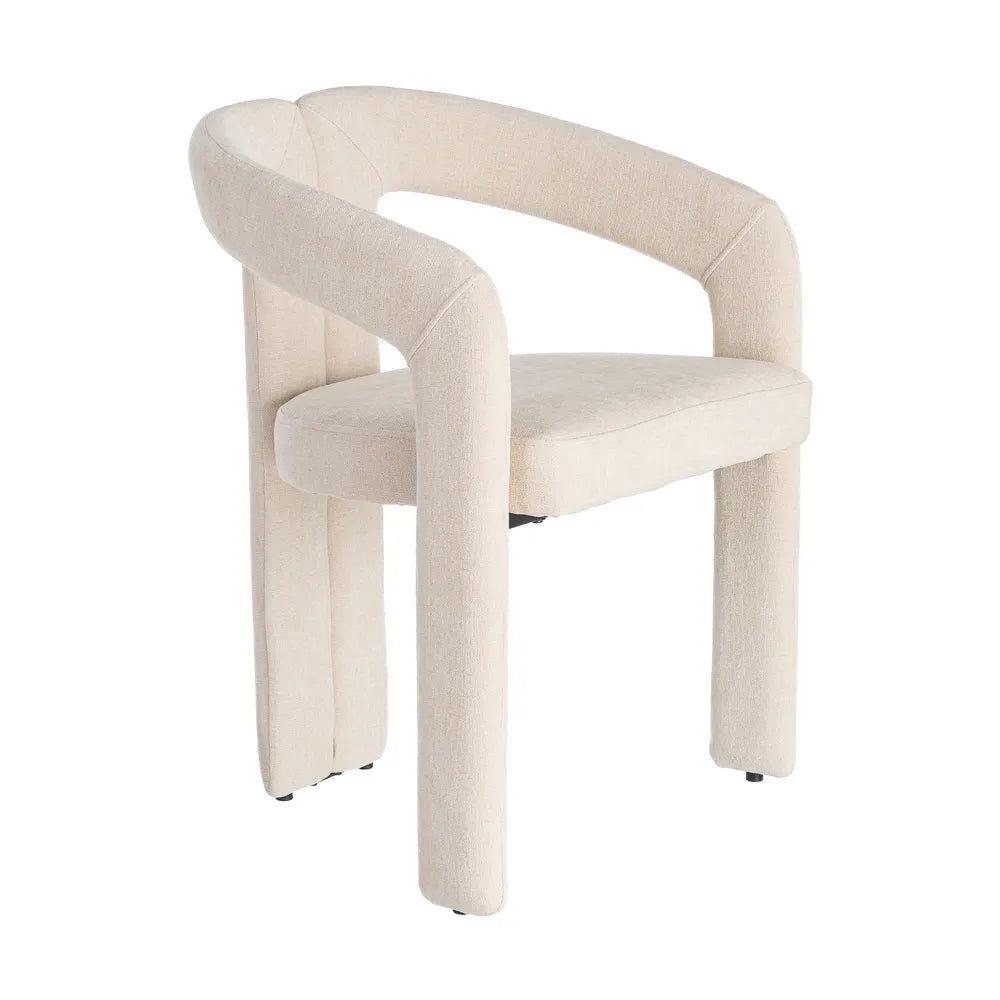 Ixia Fotoliu , Crem, Material Textil și Metal, Design Modern, 60 x 50 x 76.5 cm