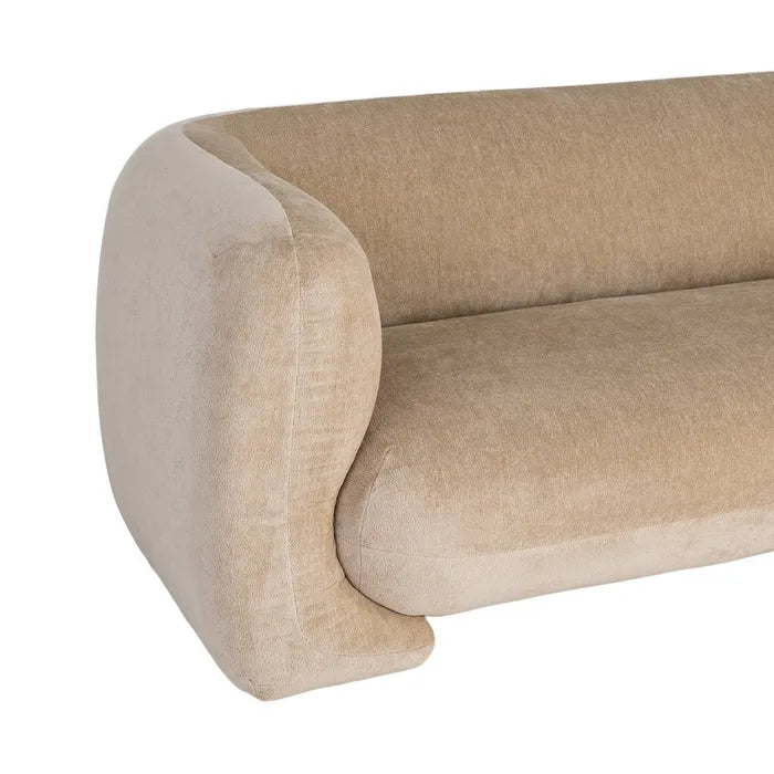 Canapea 3 Locuri Ixia, Material Textil, Stil Modern, 226 x 94 x 73 cm (Variante: Bej / Taupe / Somon)