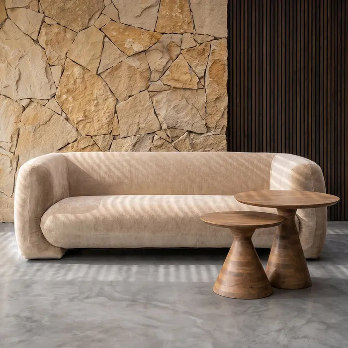 Canapea 3 Locuri Ixia, Material Textil, Stil Modern, 226 x 94 x 73 cm (Variante: Bej / Taupe / Somon)