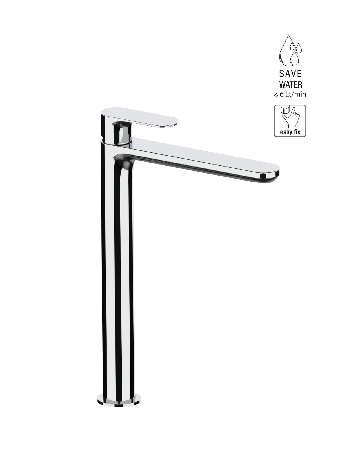 Fratelli Frattini Baterie lavoar inalta Lea 64065 | Alama | Crom