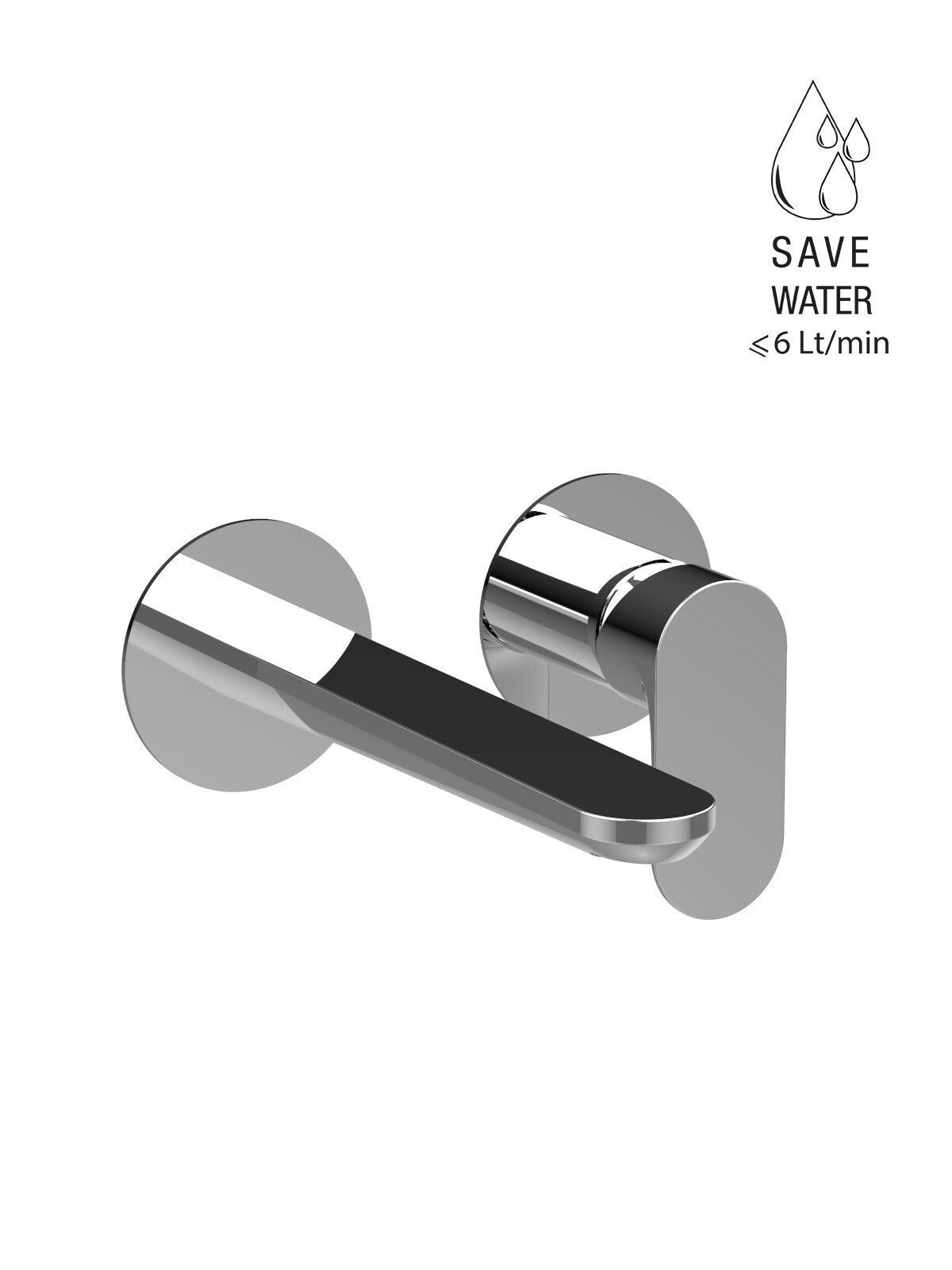 Fratelli Frattini Baterie lavoar montaj perete Lea 64537 98038 | Alama | Crom