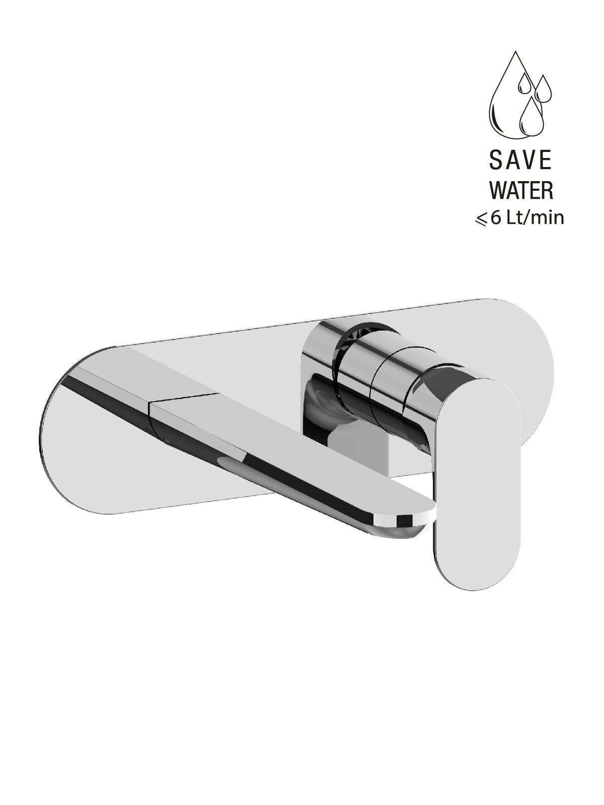 Fratelli Frattini Baterie lavoar montaj perete Lea 64538 98038 | Alama | Crom