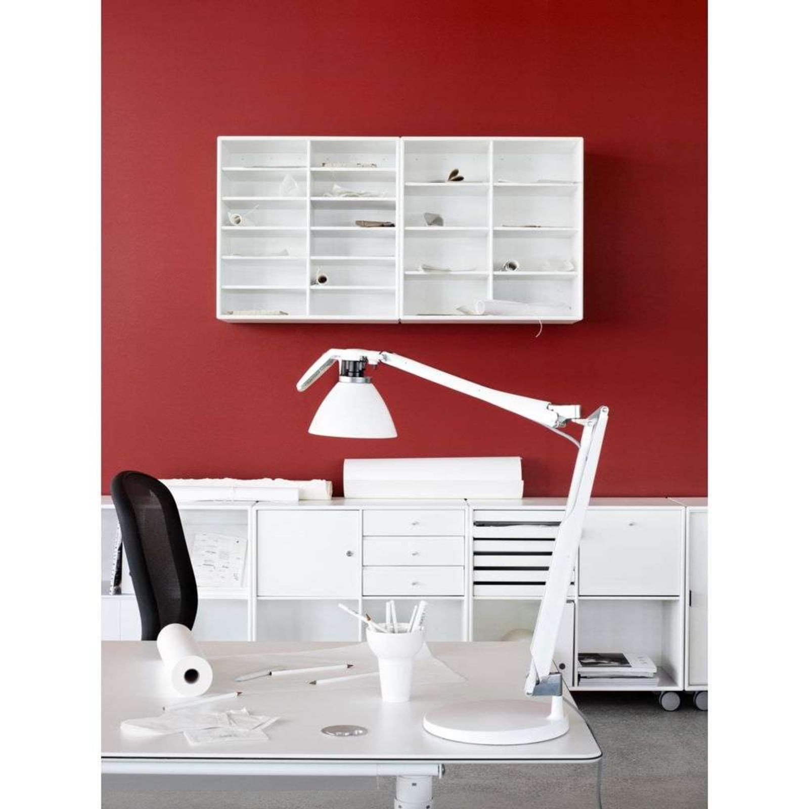 Luceplan veioză Fortebraccio | Picior metal rotativă