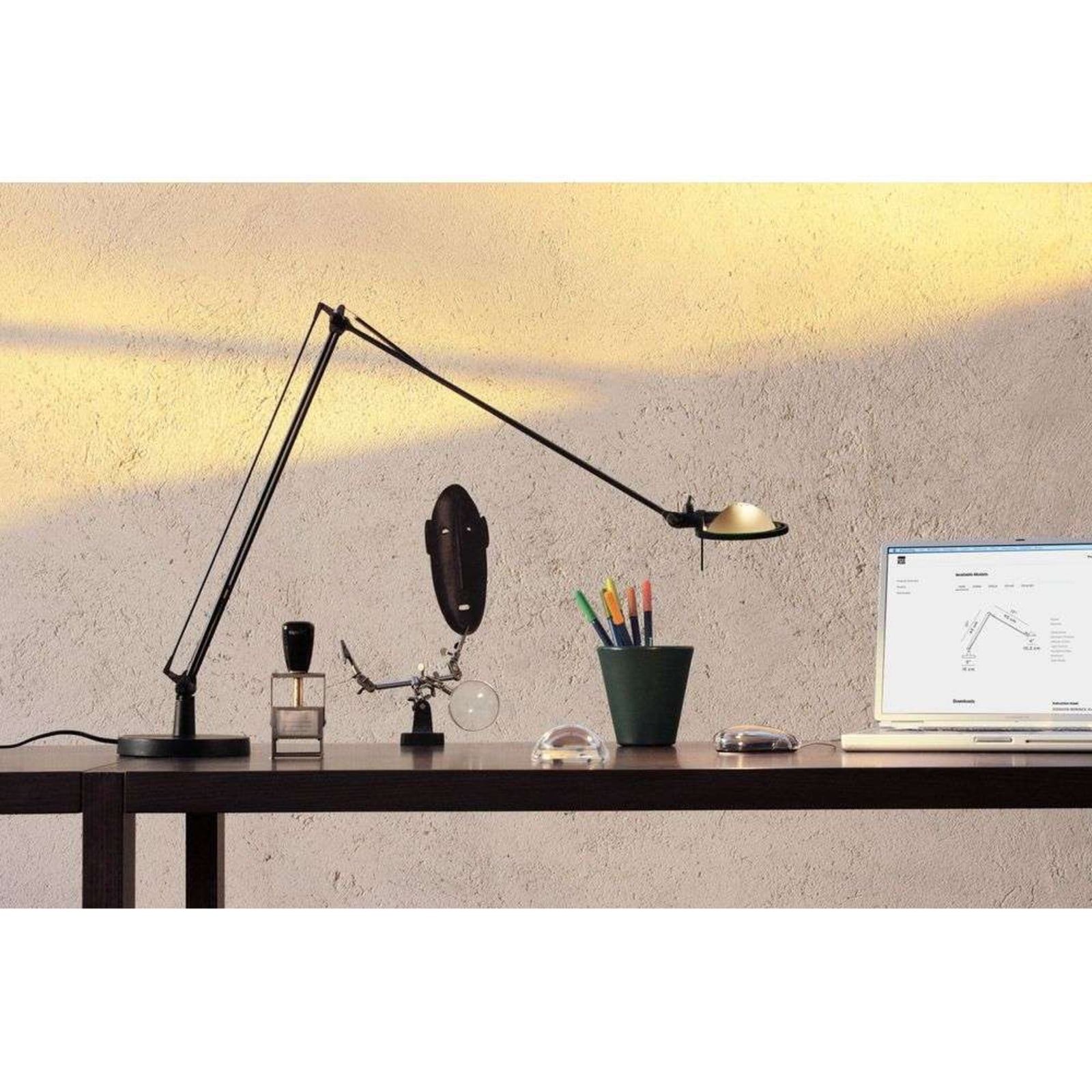 Luceplan veioză Berenice | Verde salvie/negru 30 | 30 cm