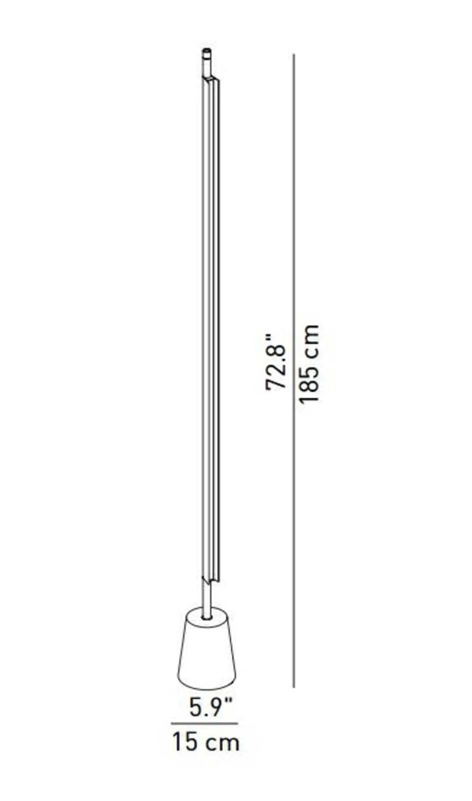 Luceplan lampadar Compendium | Aluminiu