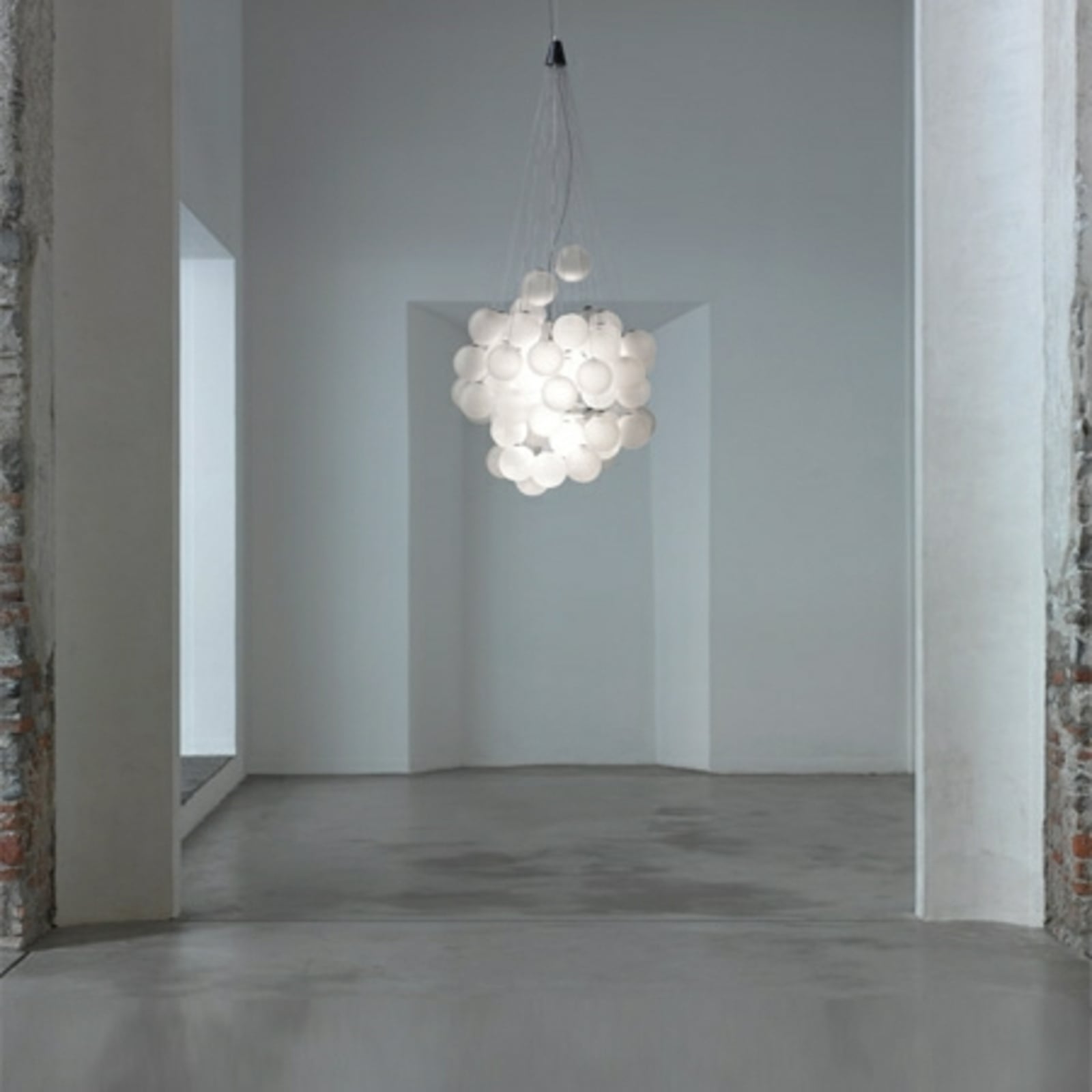 Luceplan lustră Stochastic | 72 2700K opal alb
