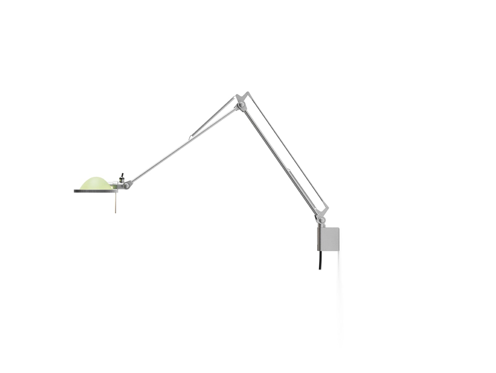 Luceplan aplică Berenice | Verde sticlă/aluminiu | 30x30 cm