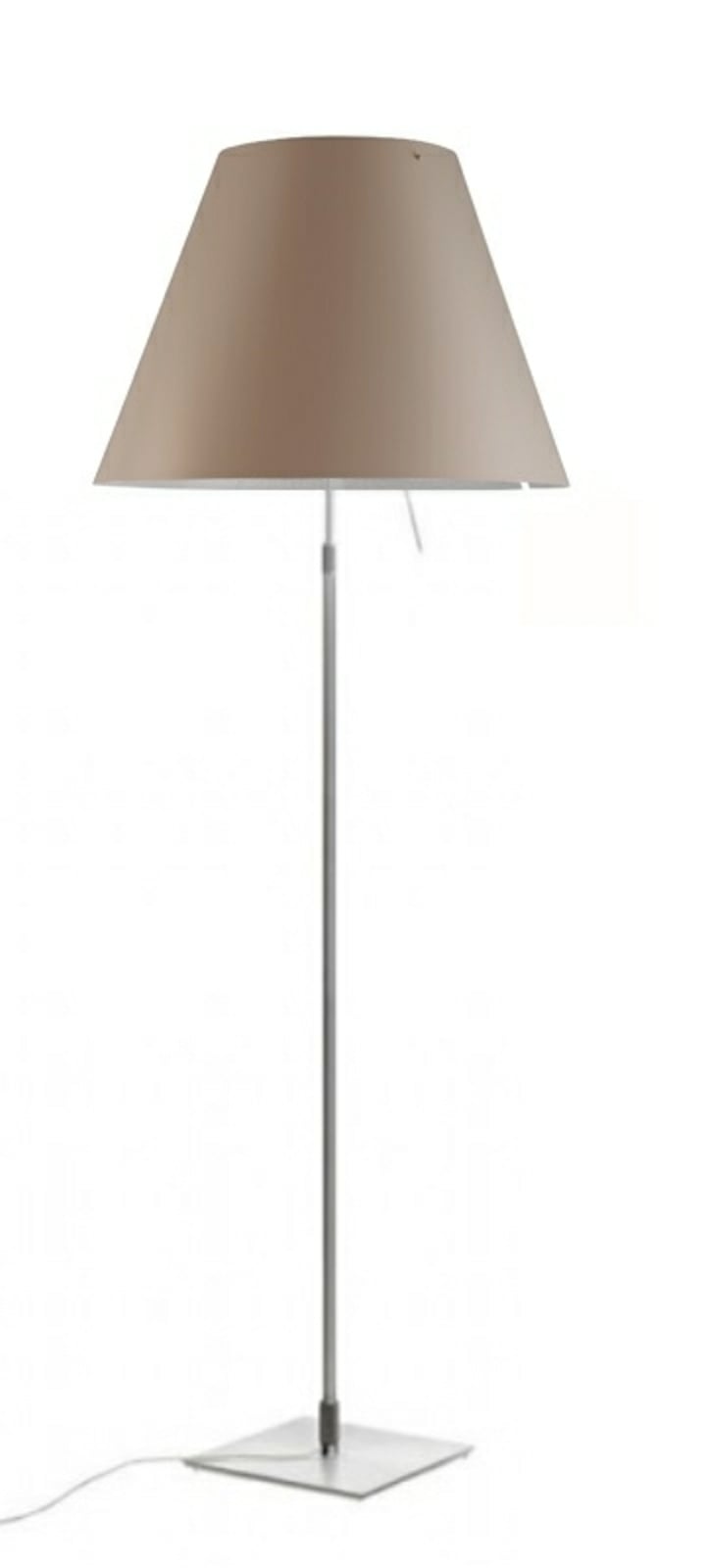 Luceplan lampadar Costanza | Reglabil aluminiu gri piatră
