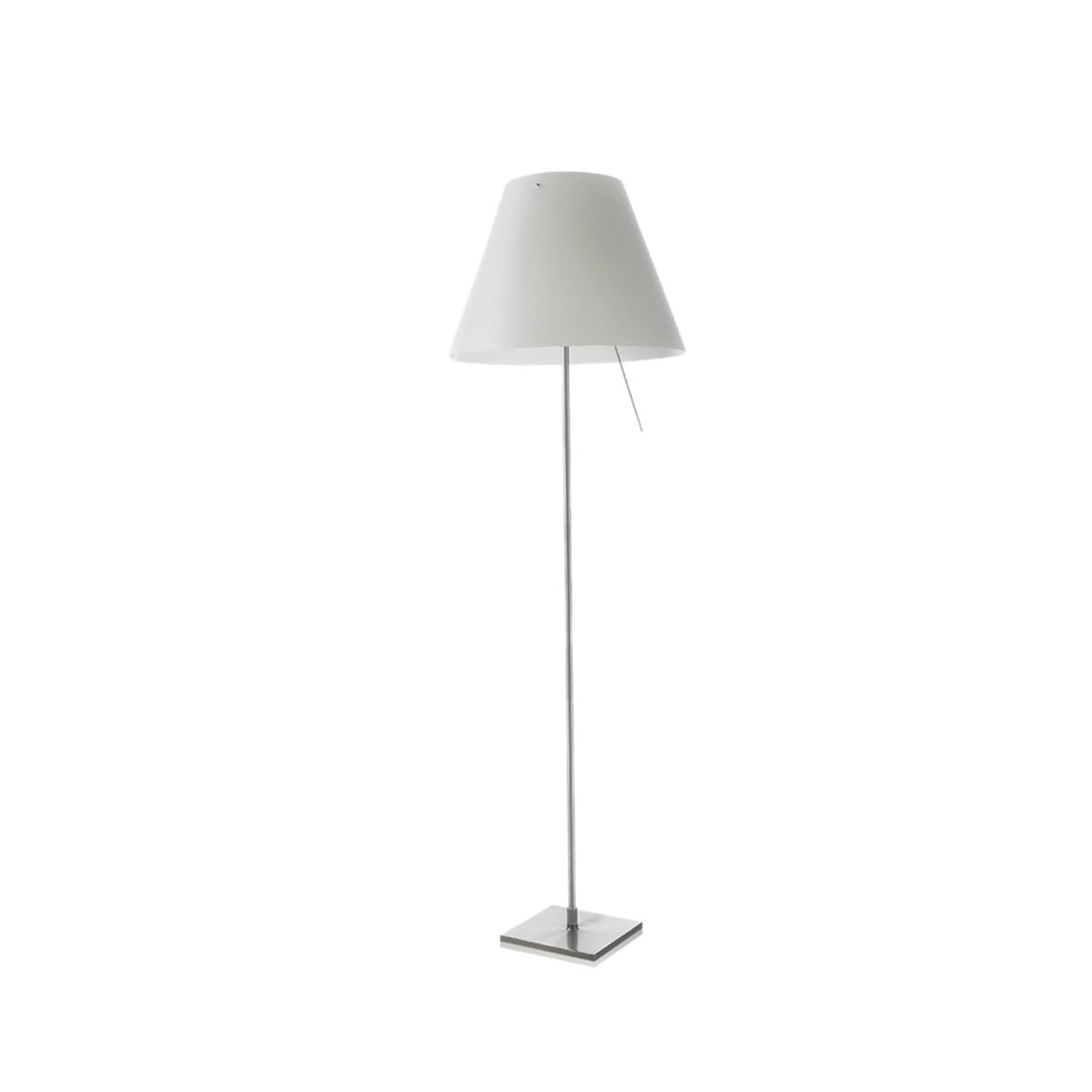 Luceplan lampadar Costanza | Aluminiu mistic alb