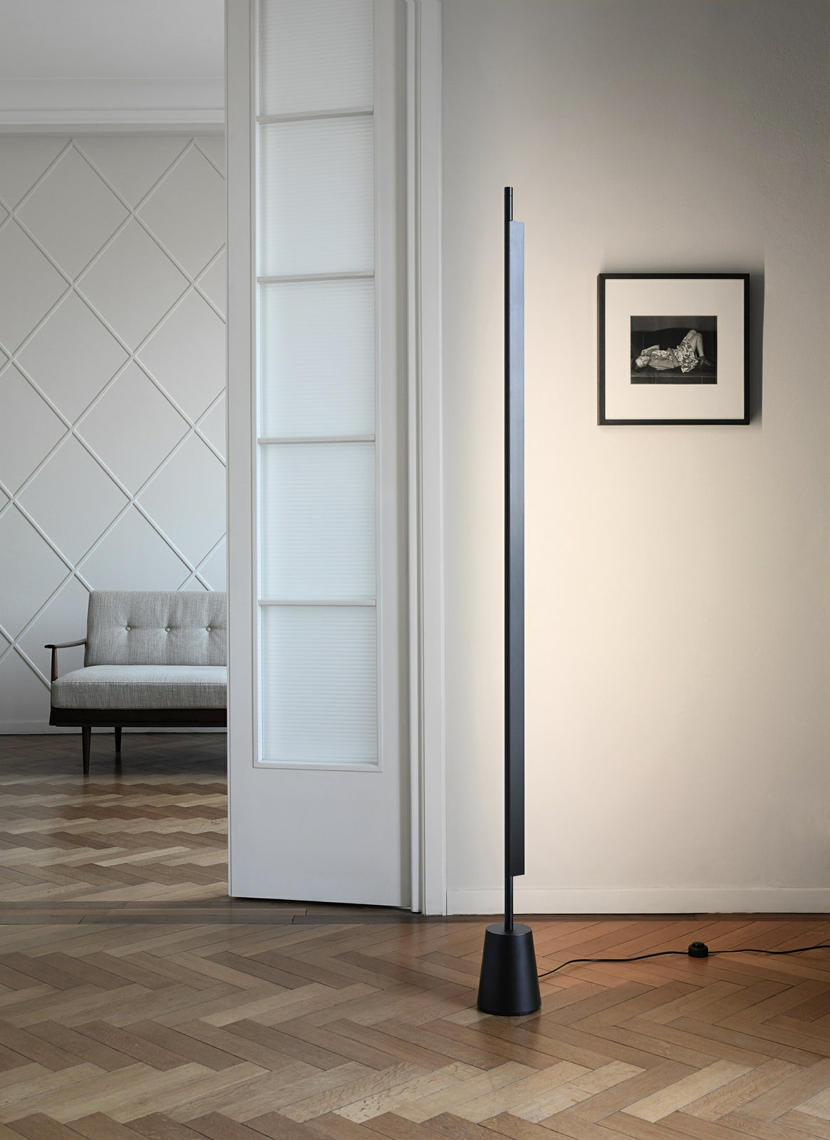 Luceplan lampadar Compendium | Negru