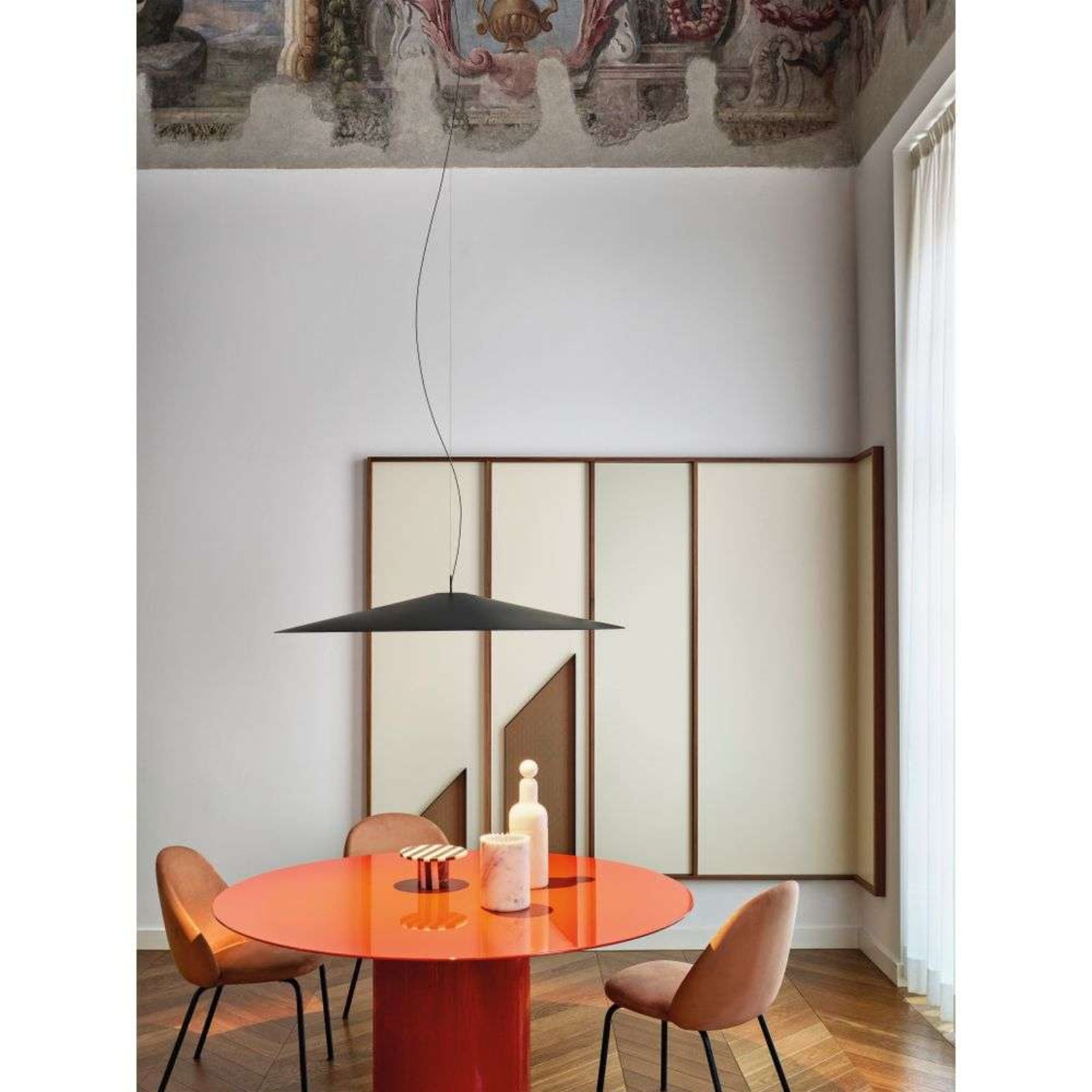 Luceplan lustră Koinè | 2700K albastru | Ø 55 cm