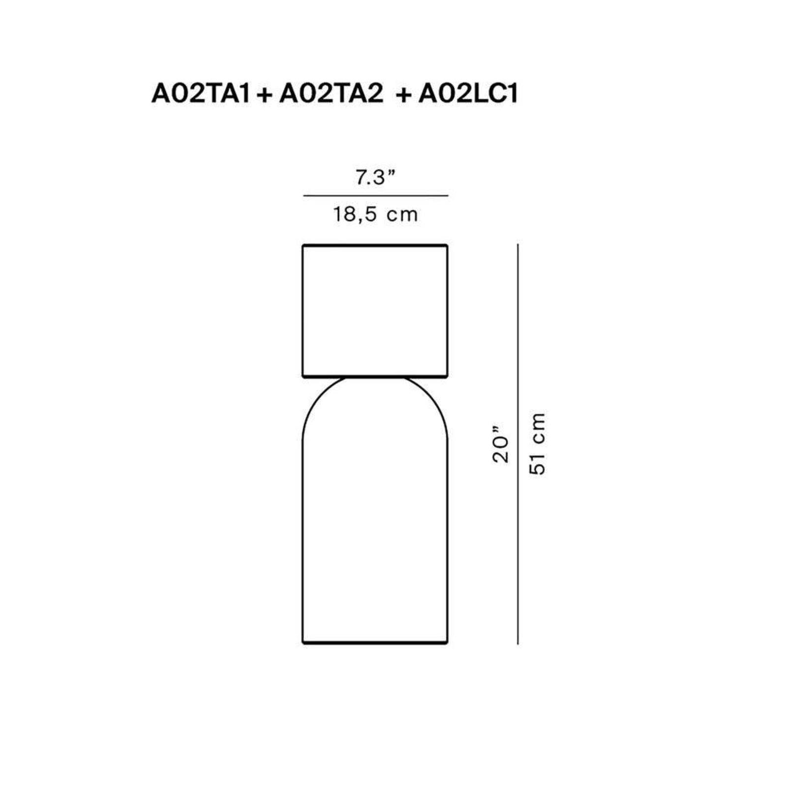 Luceplan lampă Nui A | Lampă grădină concrete