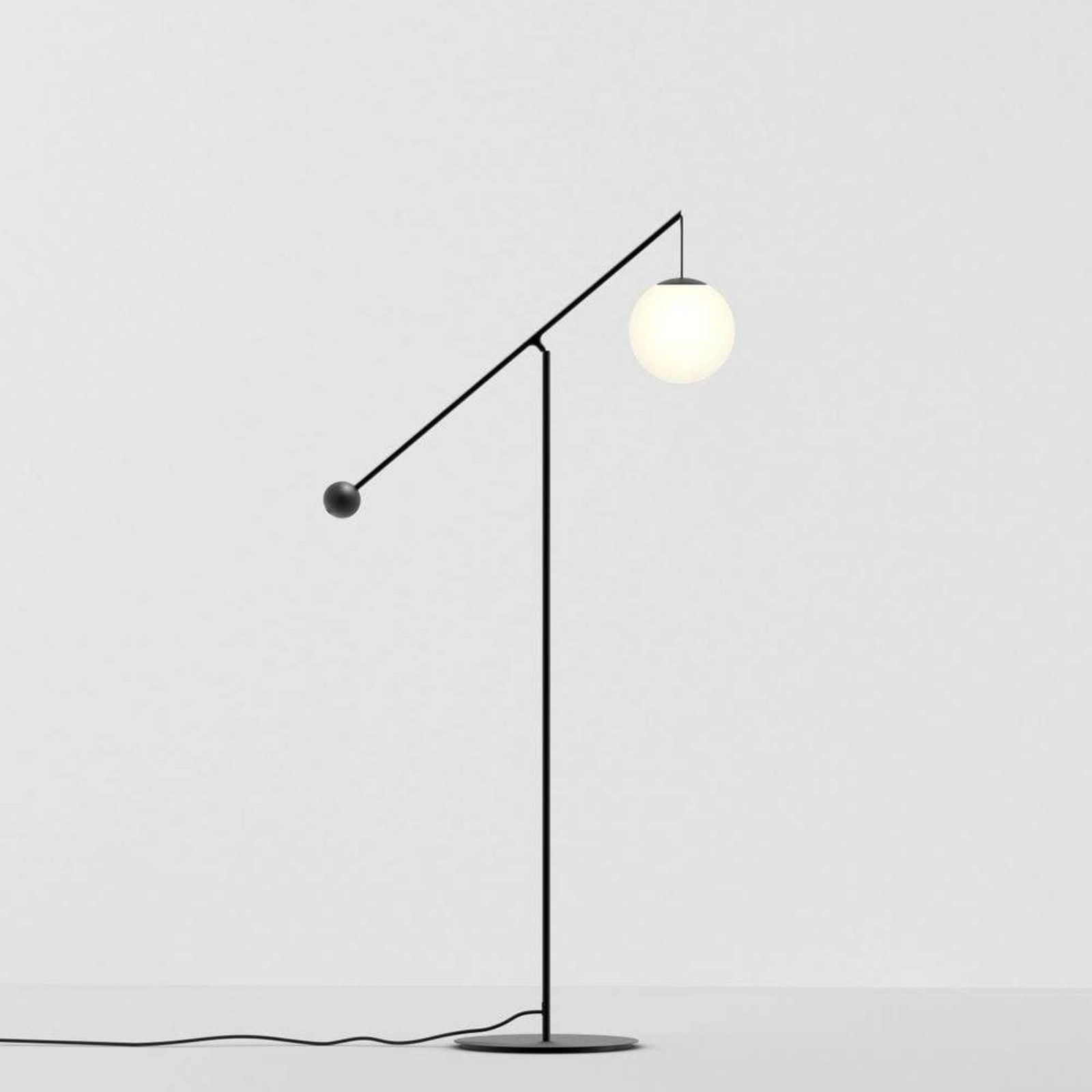 Luceplan lampadar Malamata | Brushed alamă