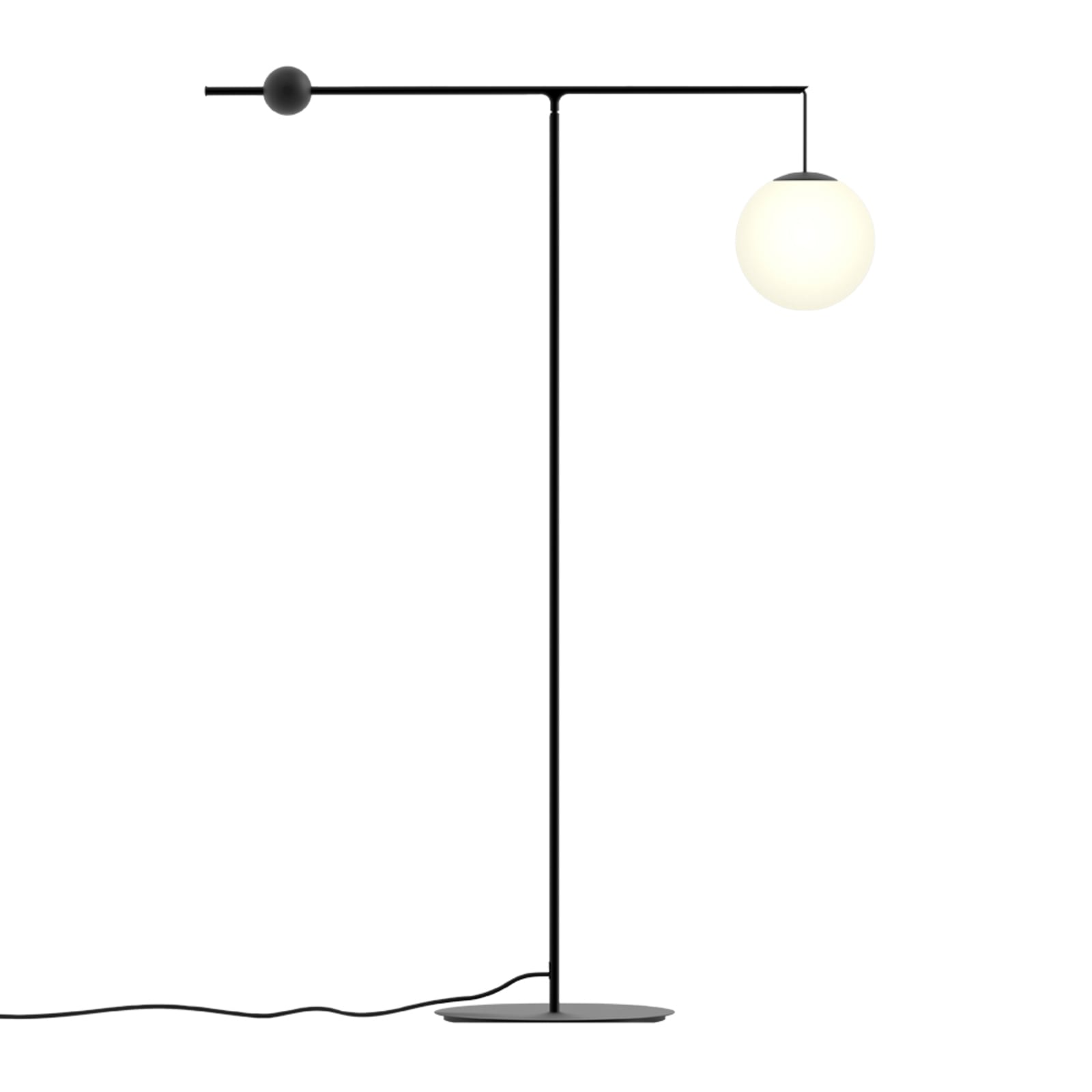 Luceplan lampadar Malamata | Mat negru
