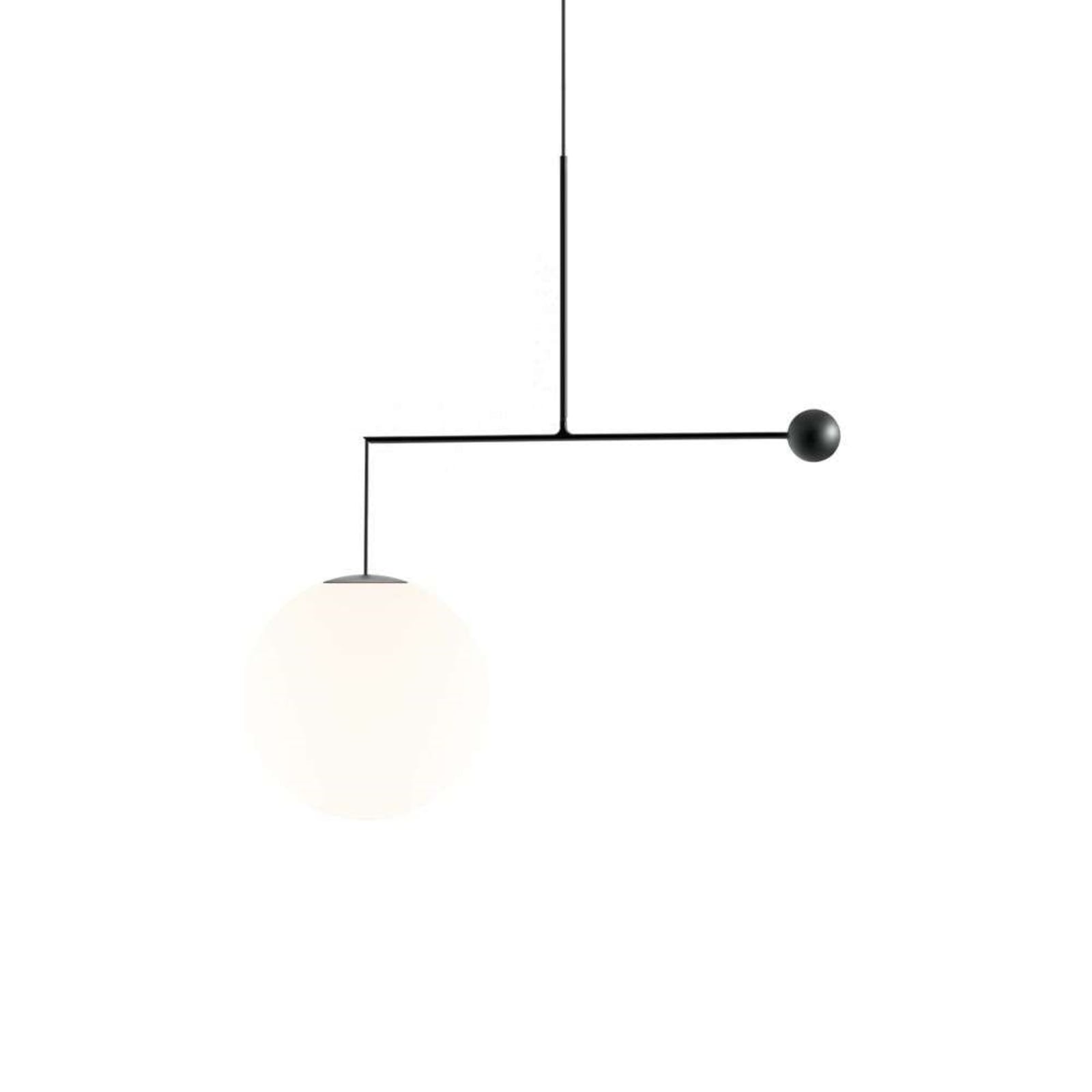 Luceplan lustră Malamata | Mat negru | Ø 48 cm