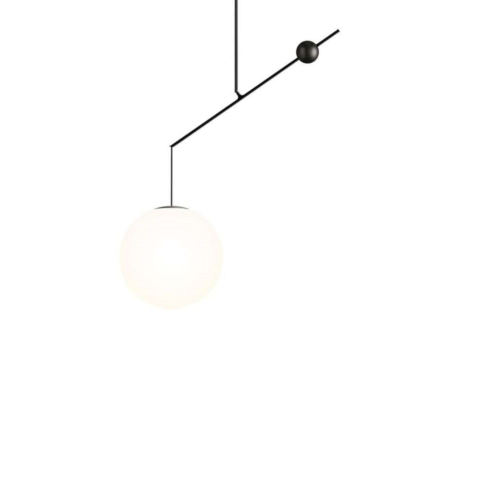 Luceplan lustră Malamata | Mat negru | Ø 48 cm