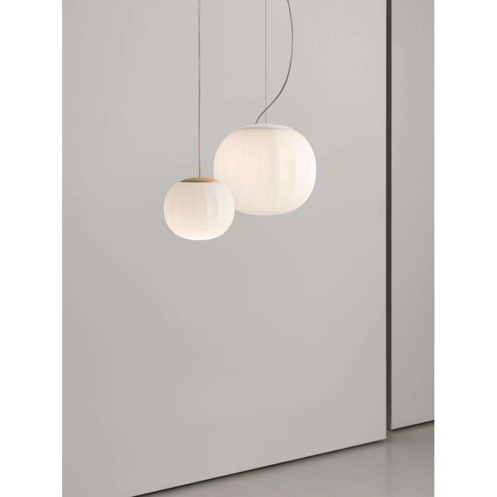 Luceplan lustră Lita | Ash wood | Ø 42 cm