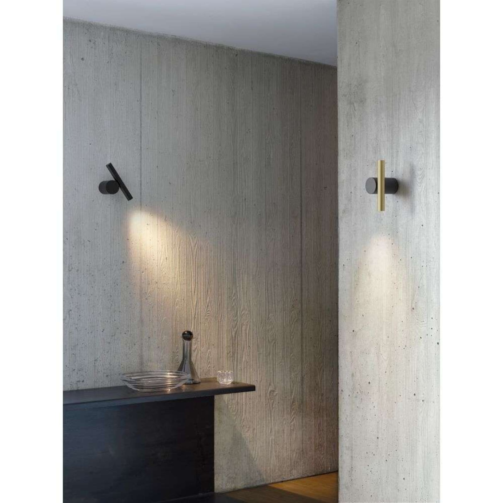 Luceplan aplică Doi | 3000K negru/negru