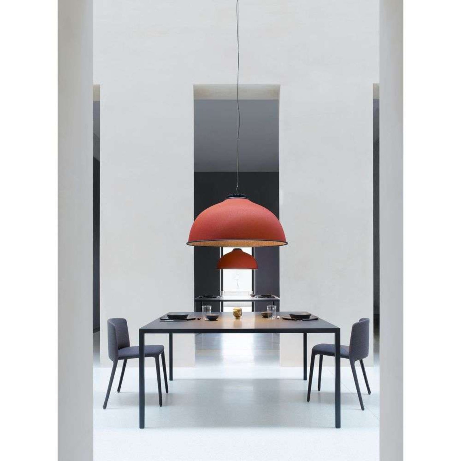 Luceplan lustră Farel | Led 3000K ruginiu/negru
