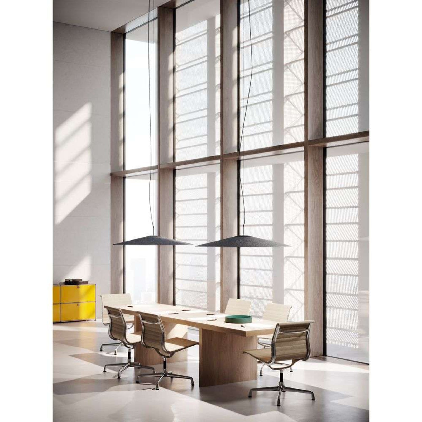 Luceplan lustră Koinè Acoustic | 2700K anthracite | Ø 86 cm