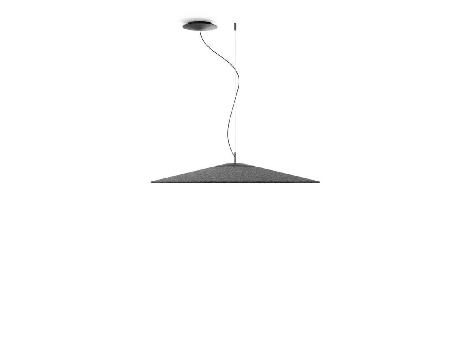 Luceplan lustră Koinè Acoustic | 3000K anthracite | Ø 86 cm