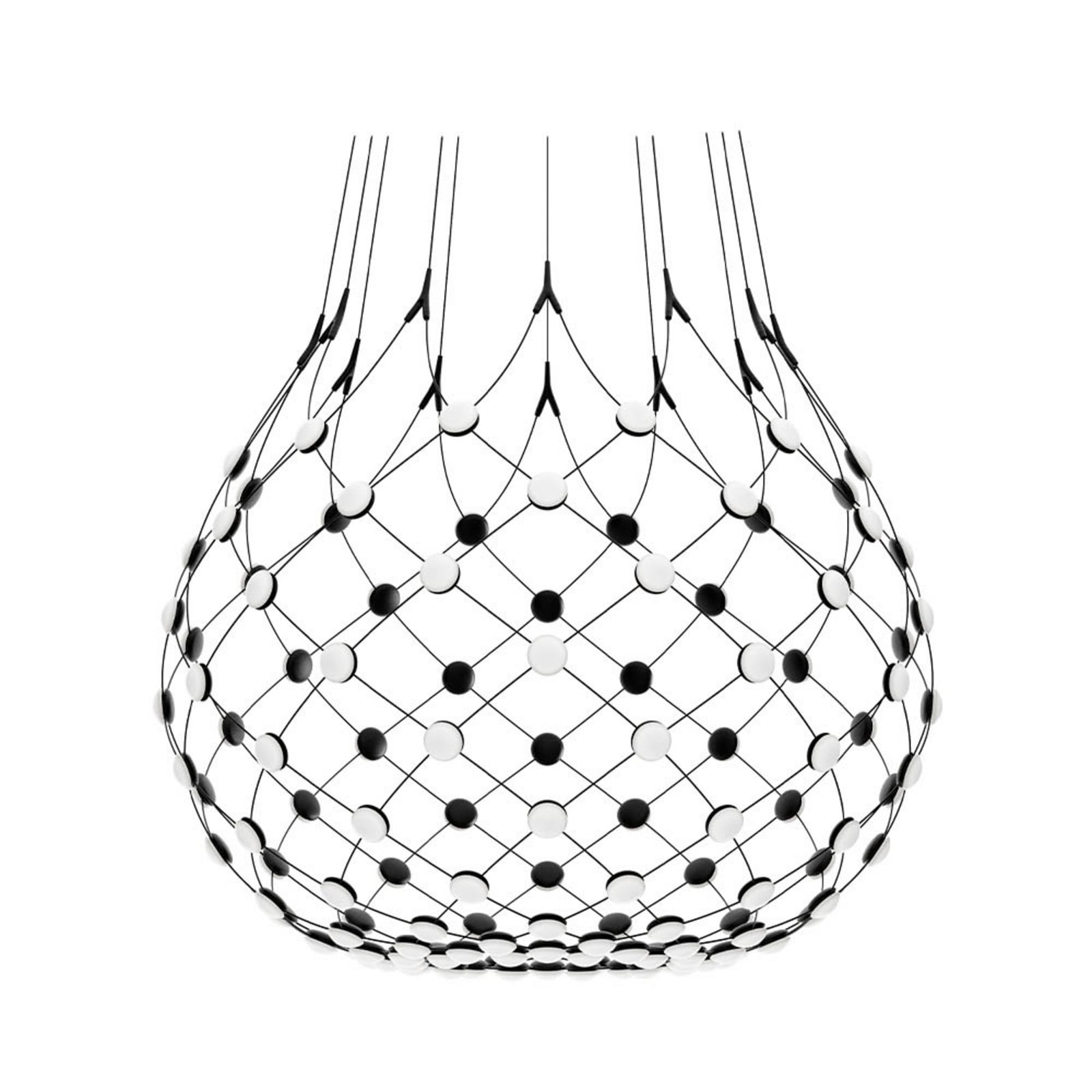 Luceplan lustră Mesh | Phase 4m negru | Ø 100 cm